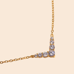 Soft V Necklace - 925 Sterling Silber