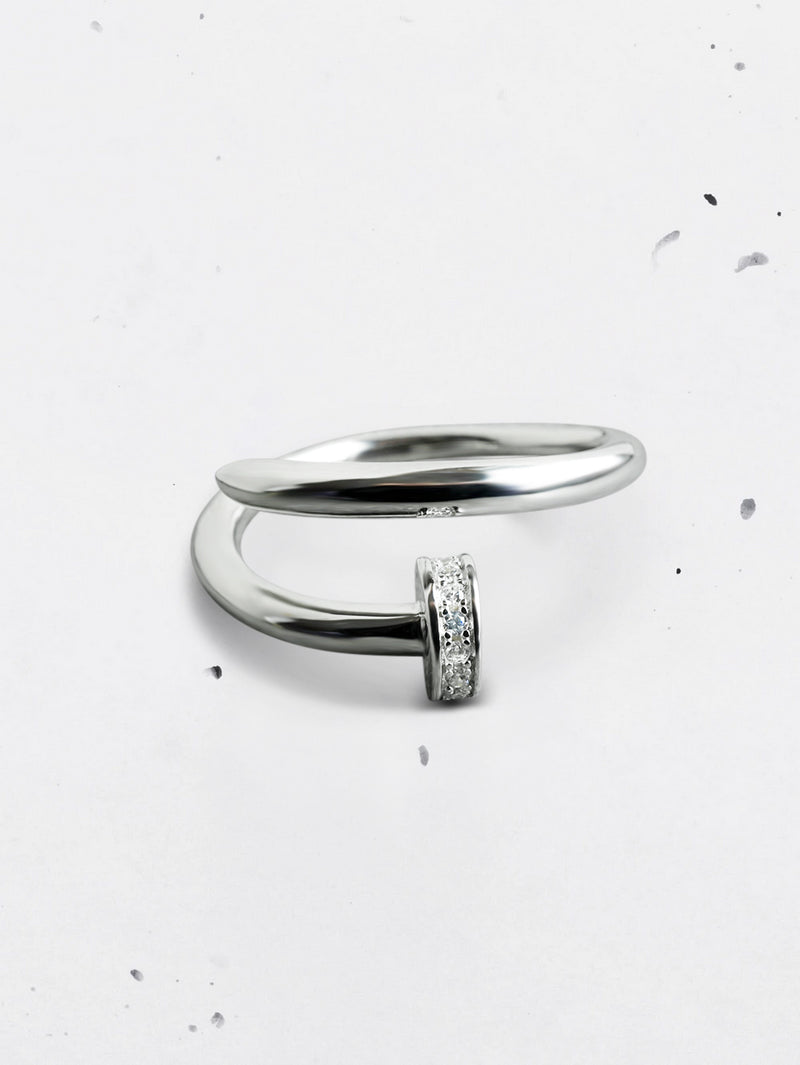 Bougie Ring - Sterling Silber