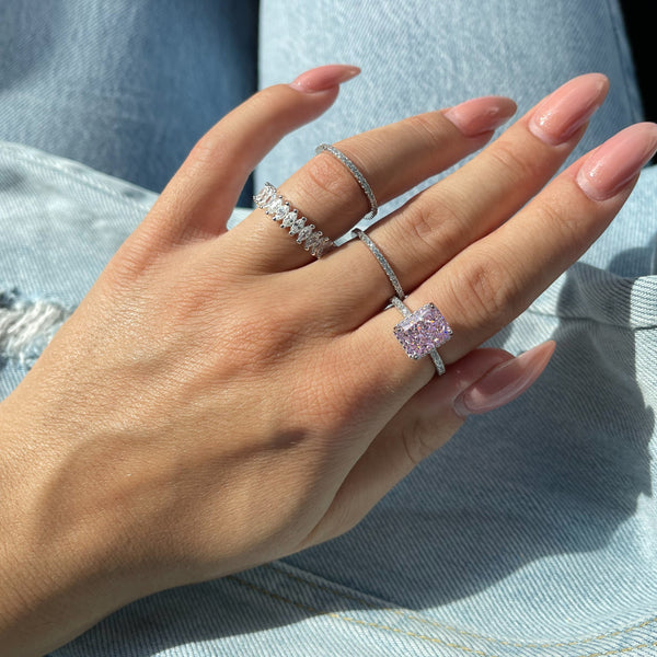 Pink Diosa Ring - 925 Sterling Silber